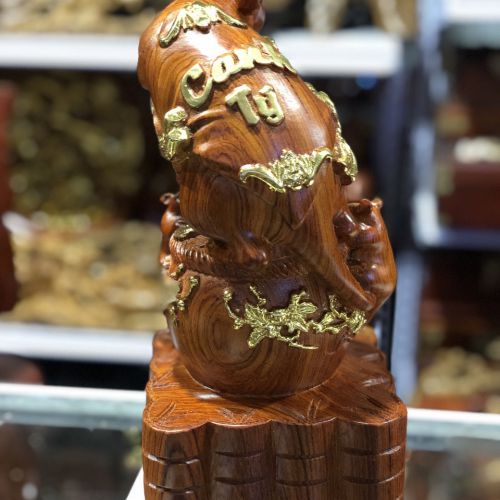 Tượng Gỗ Phong Thủy Lâm Sâm LS649